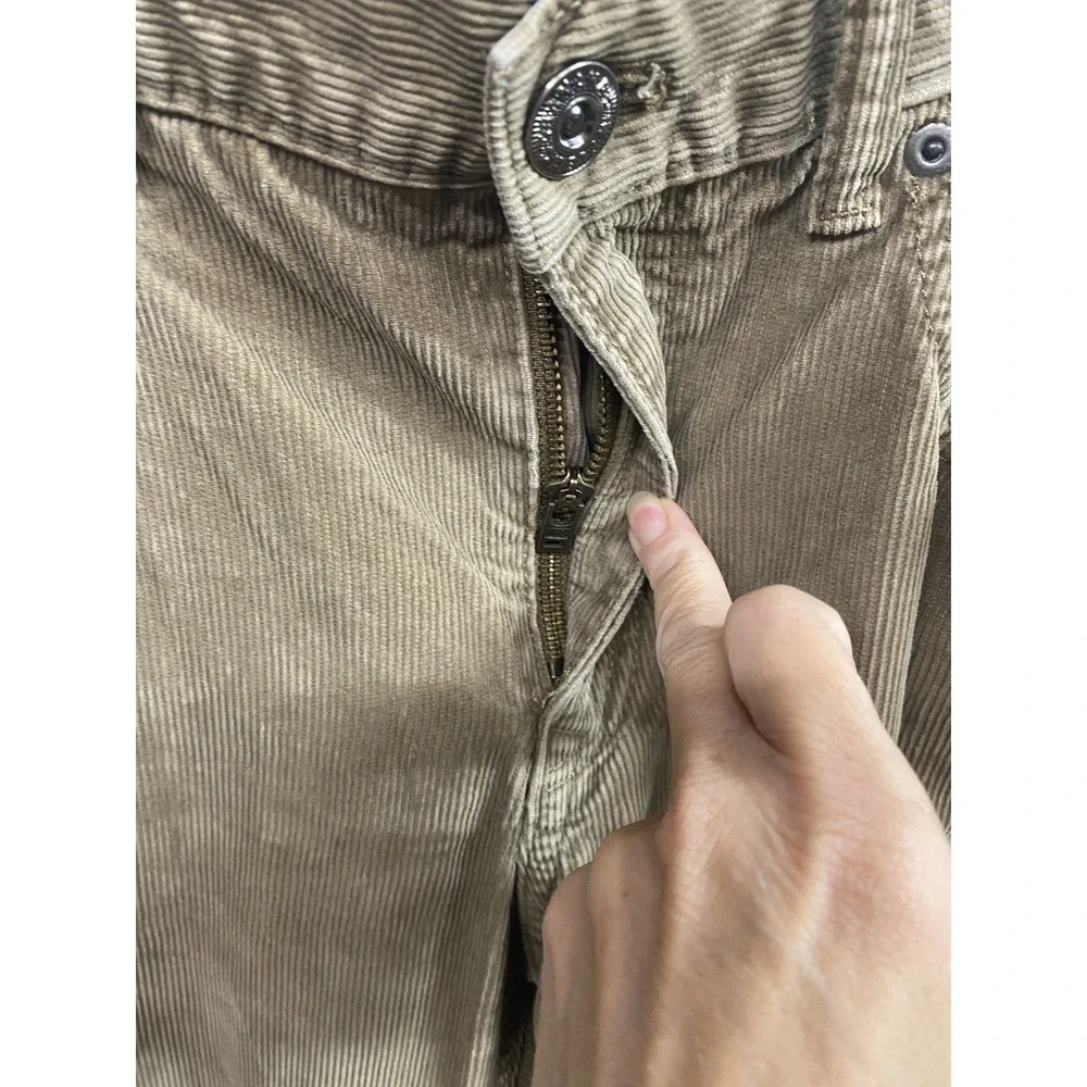 Banana Republic Corduroy Pants Mens 35x36 Brown Pima Cotton Straight Leg Casual